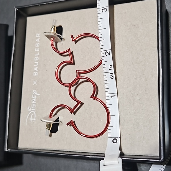 Disney Baublebar Red Mickey Earrings NWOT - Picture 3 of 5